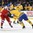 BUFFALO, NEW YORK - DECEMBER 28: The Czech Republic's Albert Michnac #29 tries to get by Sweden's Rasmus Dahlin #8 during preliminary round action at the 2018 IIHF World Junior Championship. (Photo by Matt Zambonin/HHOF-IIHF Images)

